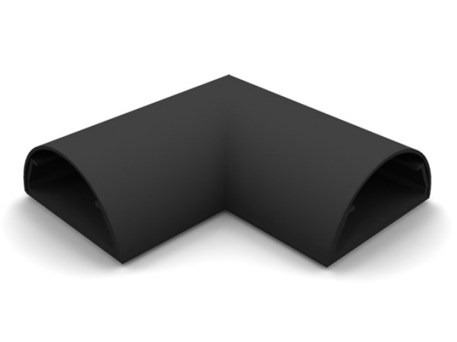 ANGLE COVER PARED-33N - Angulo ocultacable para pared. Ancho:33mm C/NEGRO