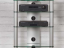 Sonorous - RX2140-TG - Mueble Hifi de 4 estantes. Vidrio transparente/Chasis gris.